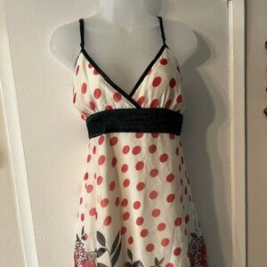 Attractive Red Polka Dot Sexy Dress